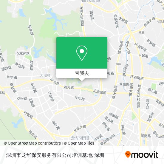 深圳市龙华保安服务有限公司培训基地地图