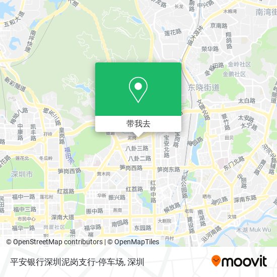 平安银行深圳泥岗支行-停车场地图