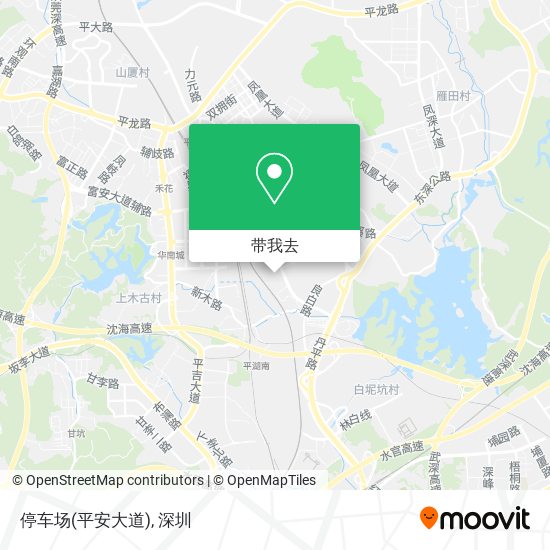停车场(平安大道)地图
