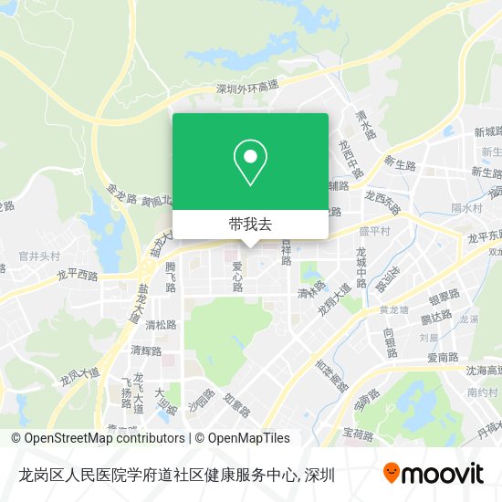 龙岗区人民医院学府道社区健康服务中心地图