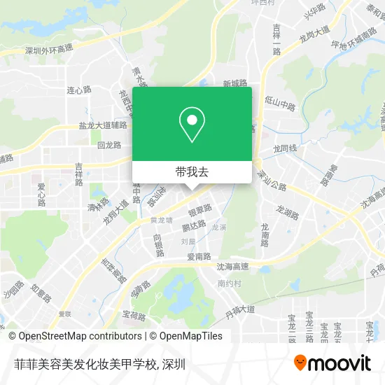 菲菲美容美发化妆美甲学校地图