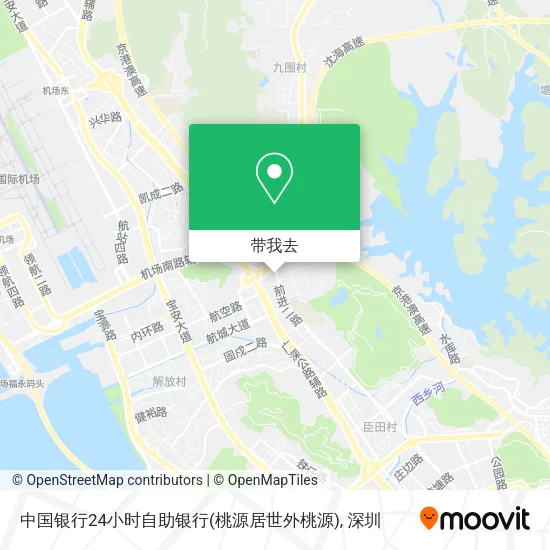 中国银行24小时自助银行(桃源居世外桃源)地图