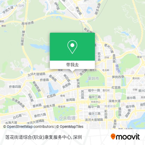 莲花街道综合(职业)康复服务中心地图