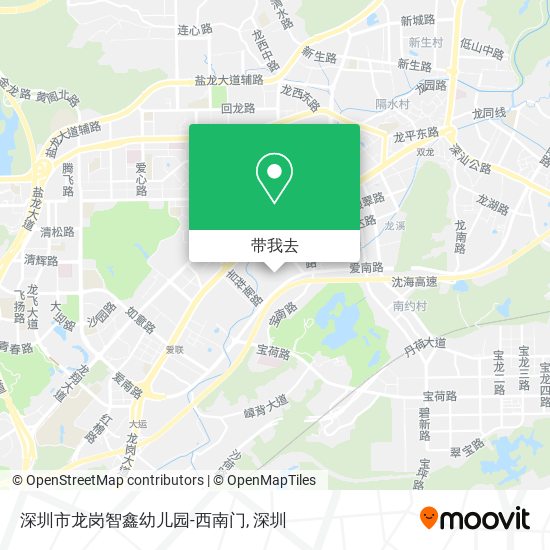深圳市龙岗智鑫幼儿园-西南门地图