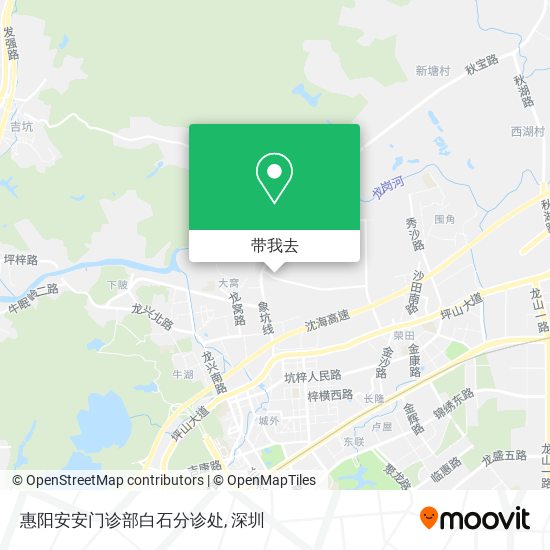 惠阳安安门诊部白石分诊处地图