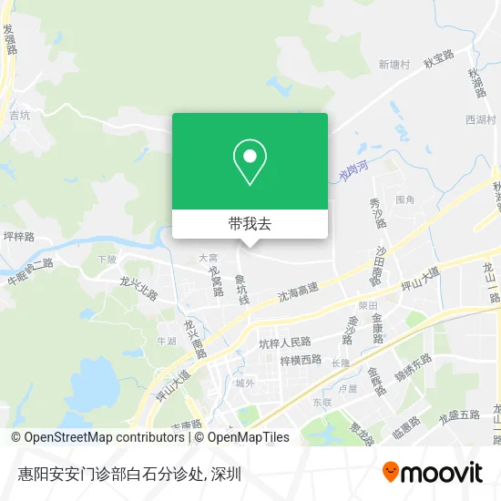 惠阳安安门诊部白石分诊处地图