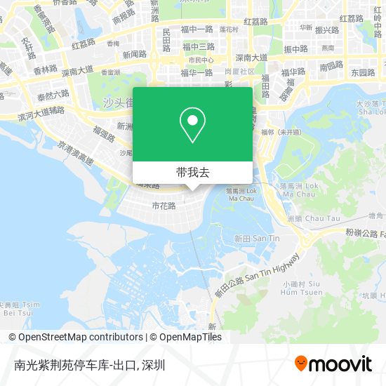 南光紫荆苑停车库-出口地图
