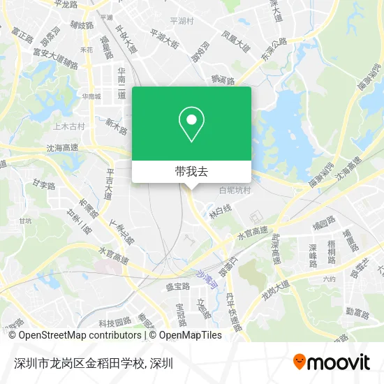 深圳市龙岗区金稻田学校地图