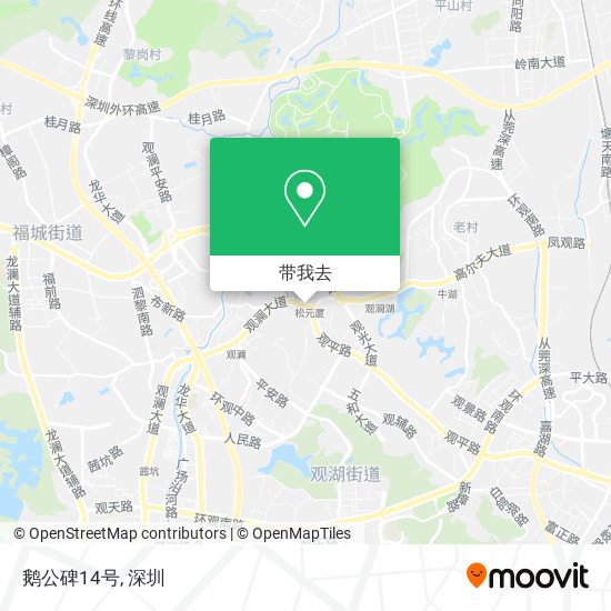 鹅公碑14号地图