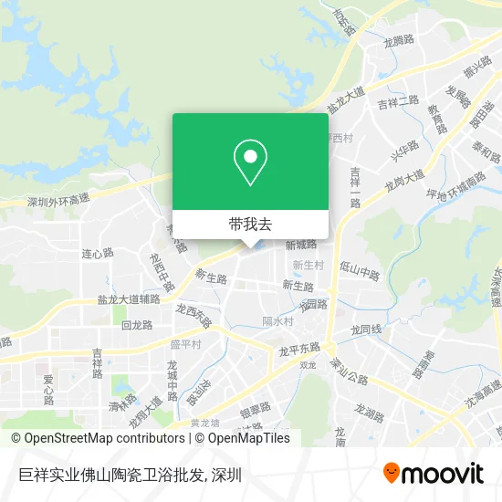 巨祥实业佛山陶瓷卫浴批发地图