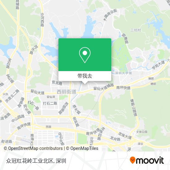 众冠红花岭工业北区地图