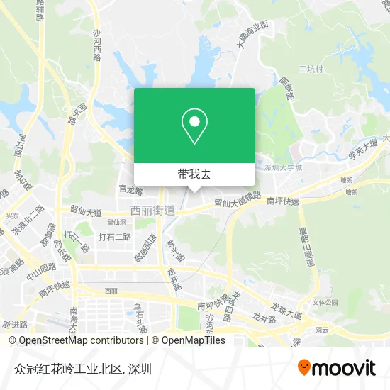 众冠红花岭工业北区地图