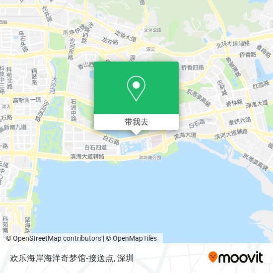欢乐海岸海洋奇梦馆-接送点地图