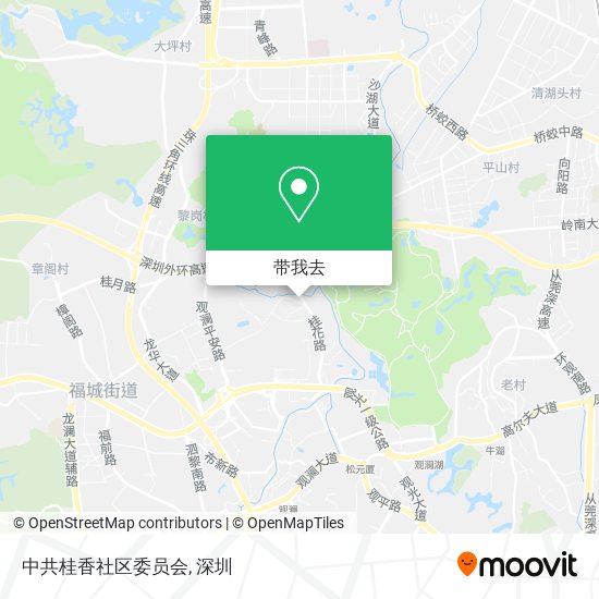 中共桂香社区委员会地图