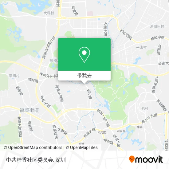 中共桂香社区委员会地图