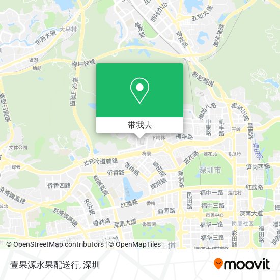 壹果源水果配送行地图