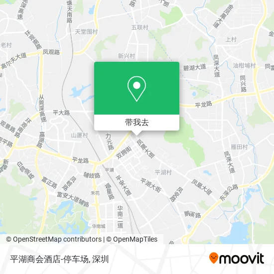 平湖商会酒店-停车场地图