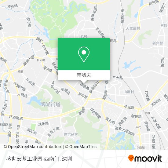 盛世宏基工业园-西南门地图