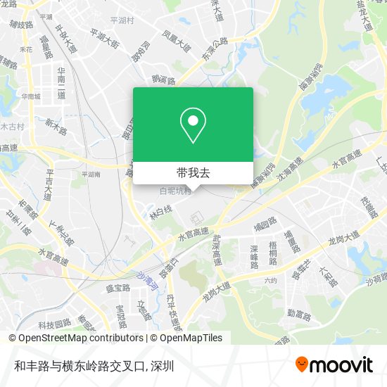和丰路与横东岭路交叉口地图