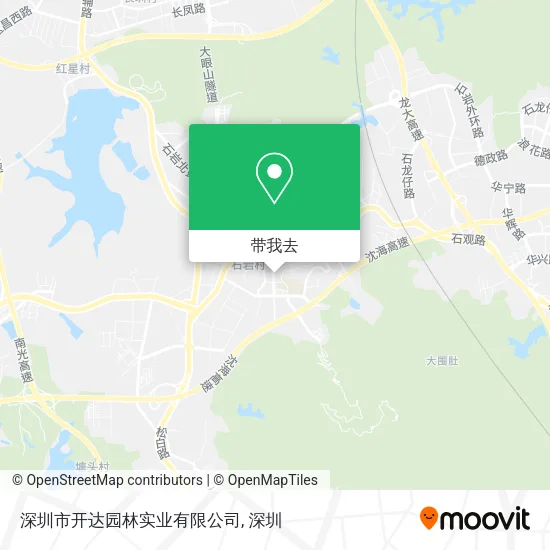 深圳市开达园林实业有限公司地图