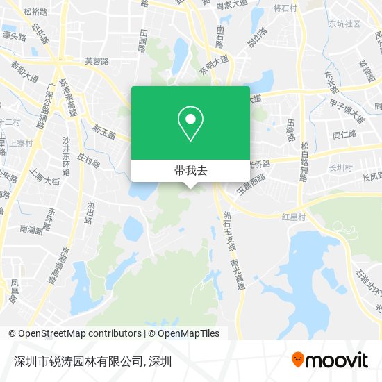 深圳市锐涛园林有限公司地图
