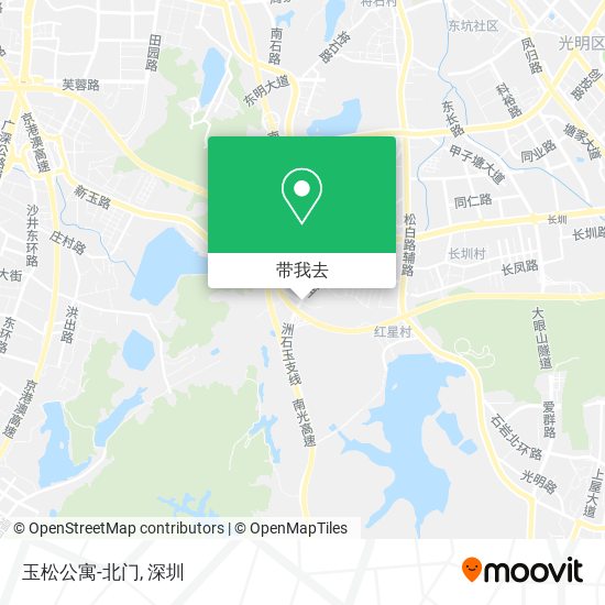 玉松公寓-北门地图