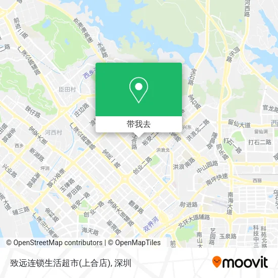 致远连锁生活超市(上合店)地图