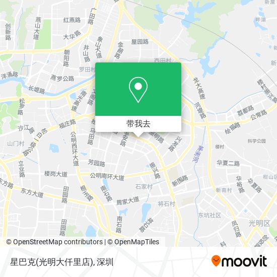 星巴克(光明大仟里店)地图