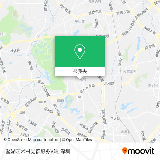 鳌湖艺术村党群服务V站地图
