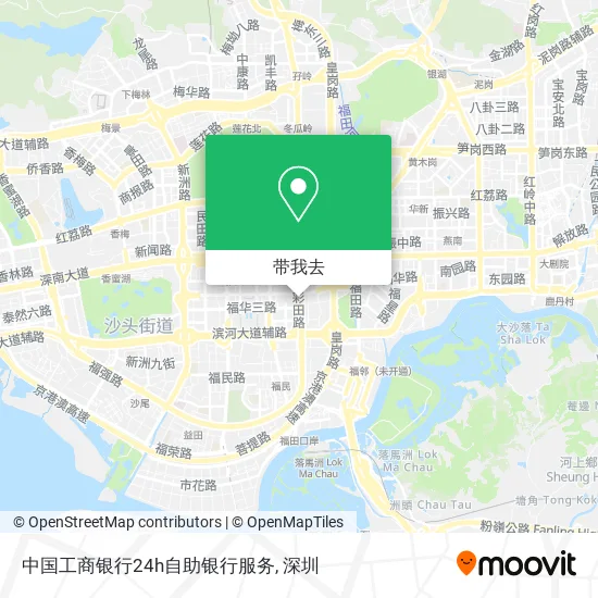 中国工商银行24h自助银行服务地图