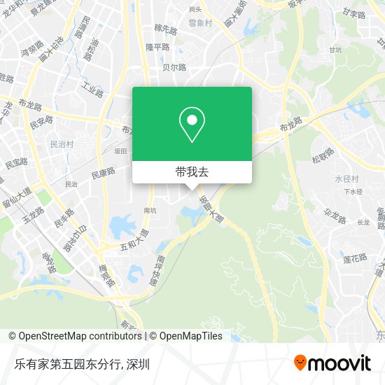 乐有家第五园东分行地图