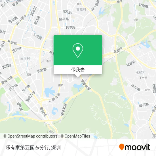 乐有家第五园东分行地图