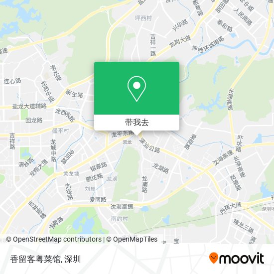 香留客粤菜馆地图