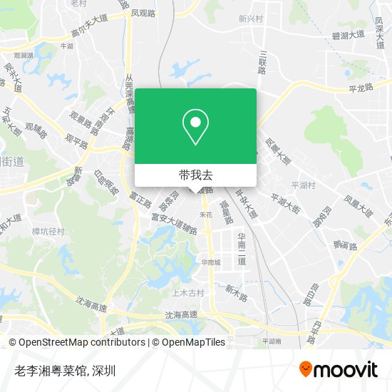老李湘粤菜馆地图