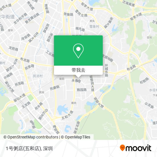1号粥店(五和店)地图