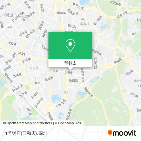 1号粥店(五和店)地图