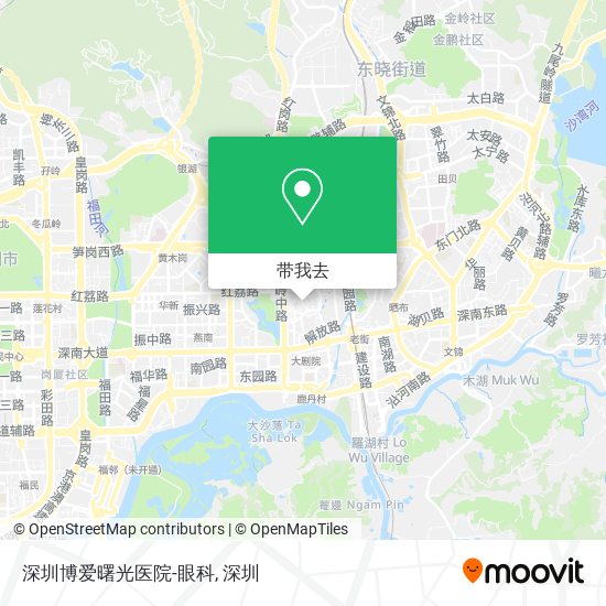 深圳博爱曙光医院-眼科地图