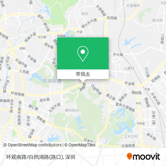 环观南路/白鸽湖路(路口)地图