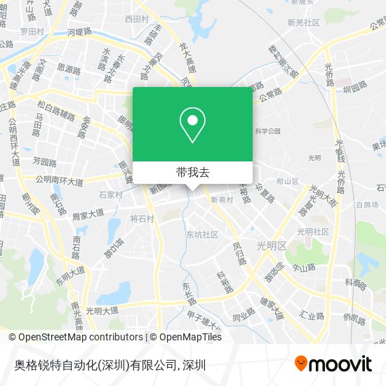 奥格锐特自动化(深圳)有限公司地图