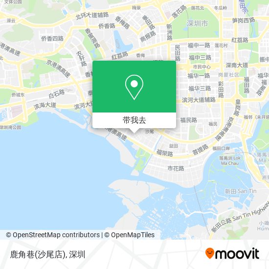 鹿角巷(沙尾店)地图