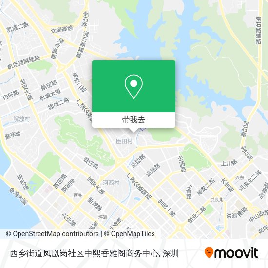 西乡街道凤凰岗社区中熙香雅阁商务中心地图