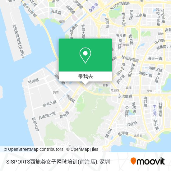 SISPORTS西施荟女子网球培训(前海店)地图