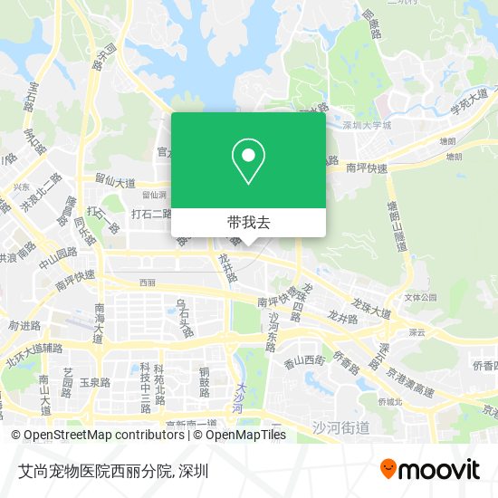 艾尚宠物医院西丽分院地图