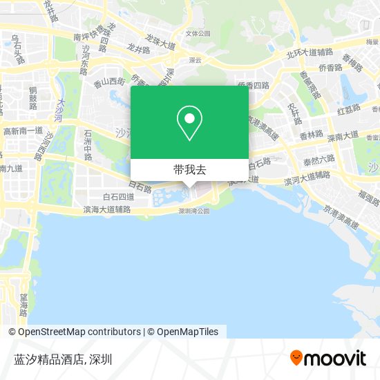 蓝汐精品酒店地图