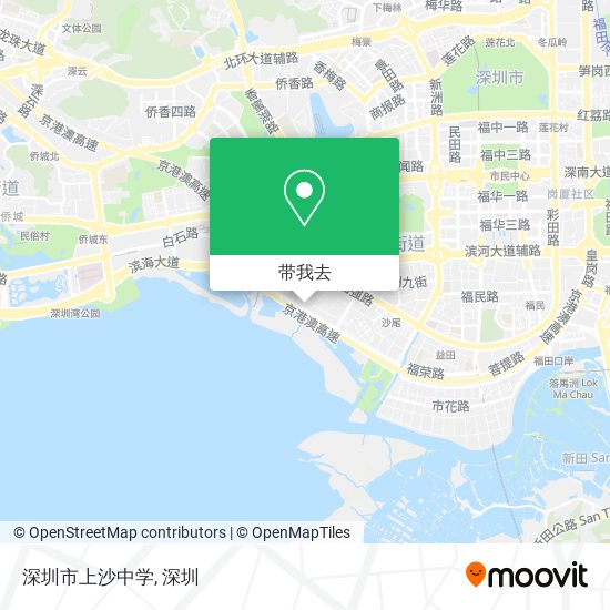 深圳市上沙中学地图