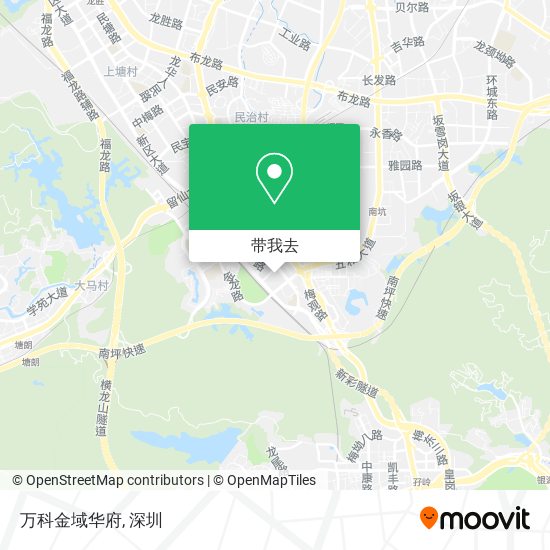万科金域华府地图