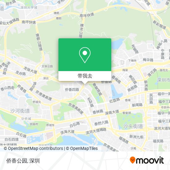 侨香公园地图