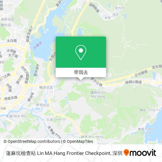 蓮麻坑檢查站 Lin MA Hang Frontier Checkpoint地图