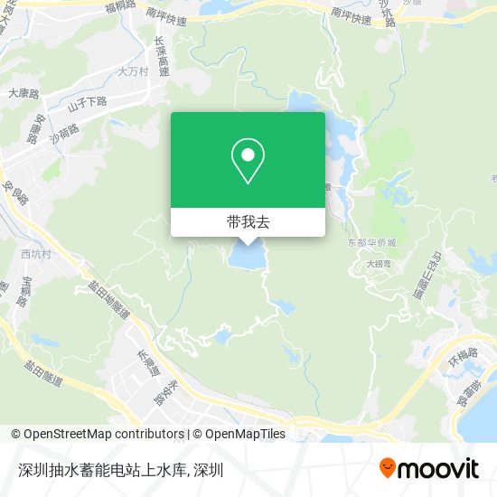 深圳抽水蓄能电站上水库地图