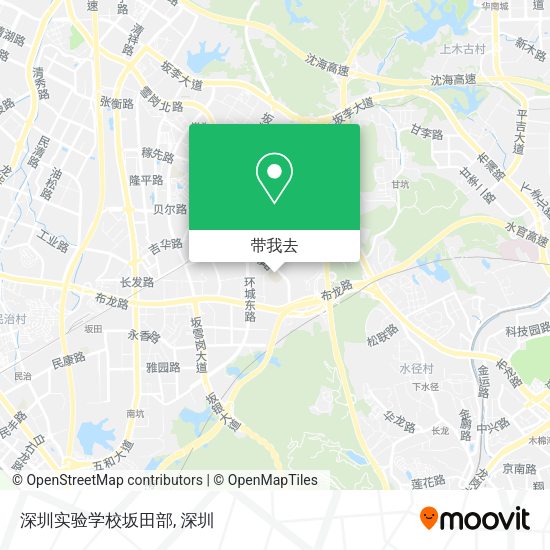 深圳实验学校坂田部地图